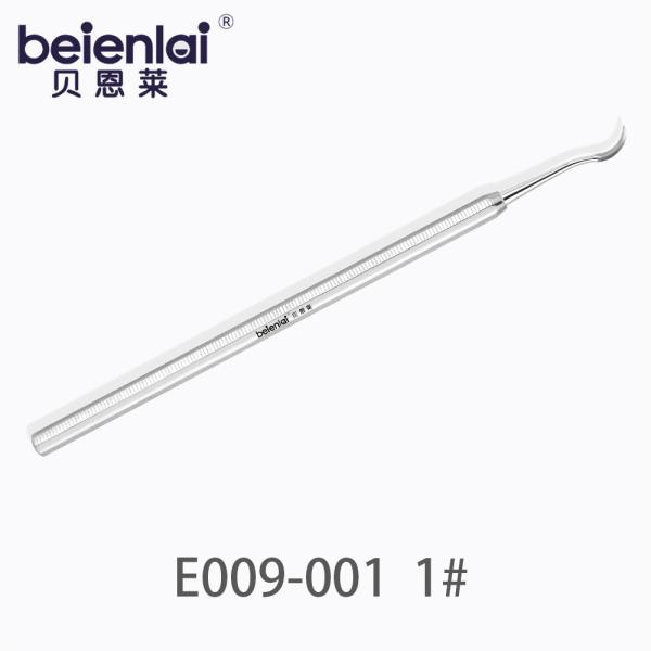 Benlai Dental Scaler E009-001 BJD 1#, Single End, 5.5 Octagonal Handle